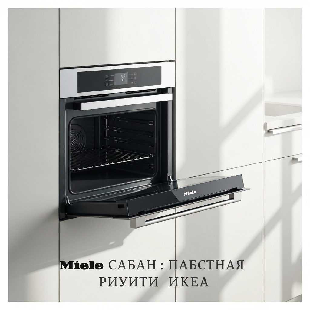 A pristine, sparkling Miele oven in a modern kitchen, with the headline "Miele Φούρνος: Τέλεια Συντήρηση" overlaid. The image represents the complete step-by-step Miele oven maintenance guide.